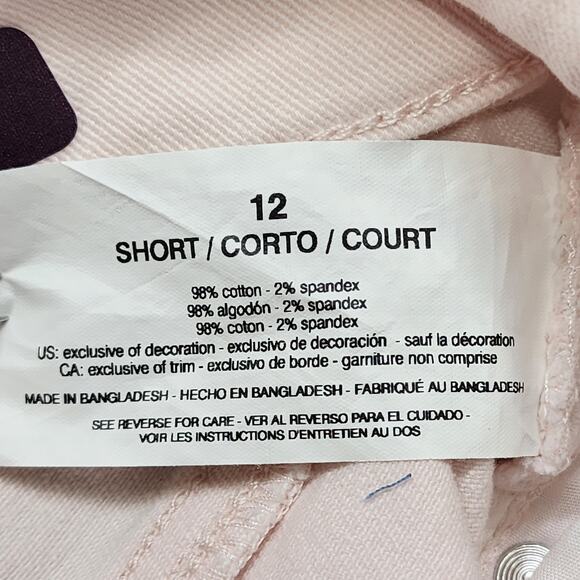 Gloria Vanderbilt Jeans Womens 12 SHORT Light Pink Amanda High Rise Tapered Slim - Picture 9 of 16